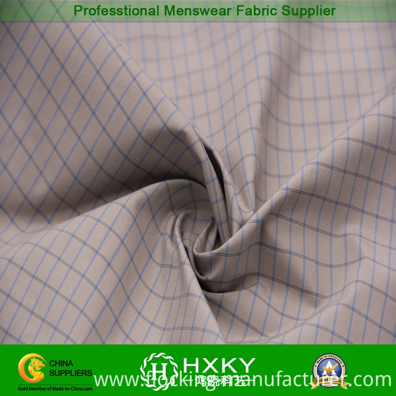 Plaid Polyester Fabric with Yarn Dyed for Garment